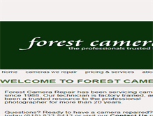 Tablet Screenshot of forestcamerarepair.com